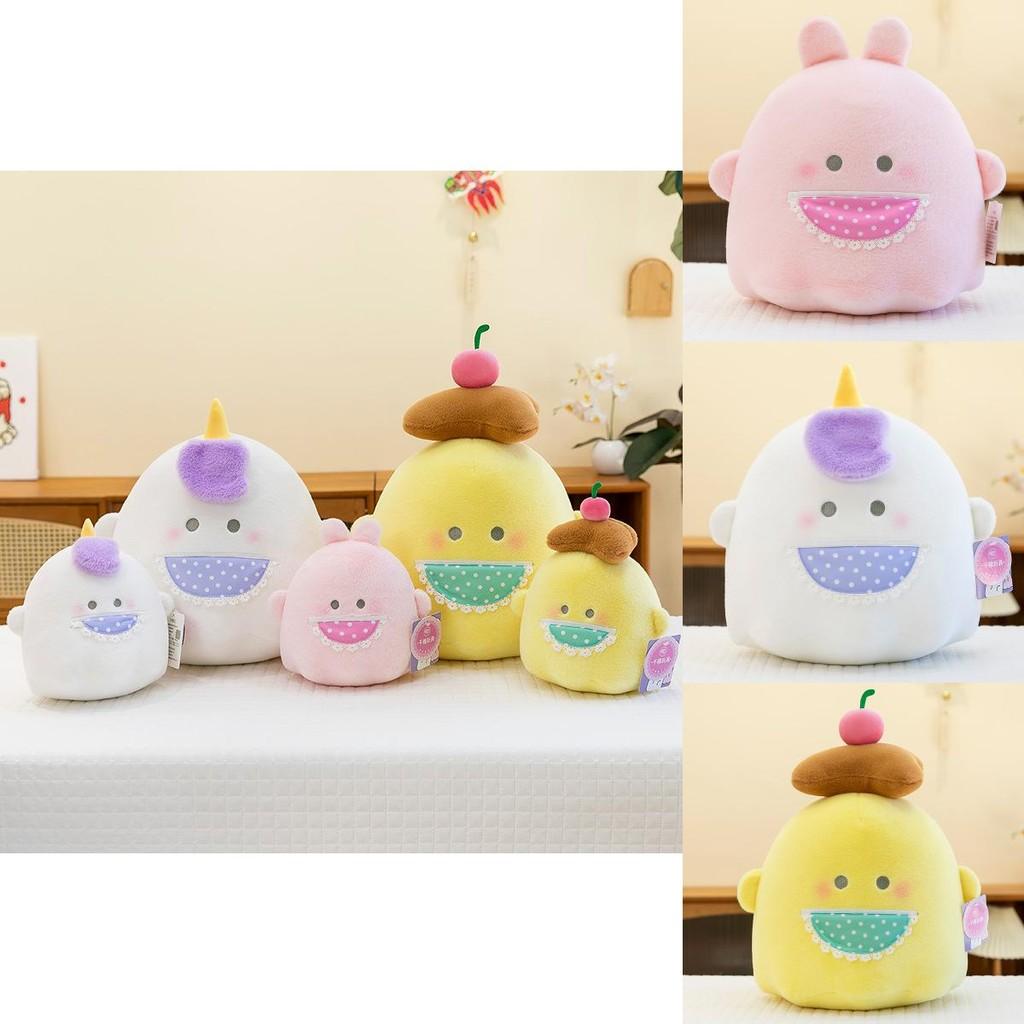 Adorable Plush Toy Doll Cute Pudding Bunny Unicorn Soft Cuddly Pillow For Kids