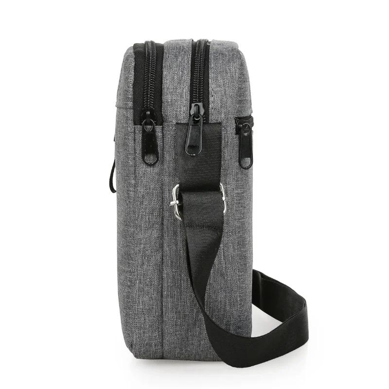 Large Capacity Crossbody Bag For Men Durable Casual Nylon Waterproof Handbag Messenger Bag Travel Male Shoulder Bag