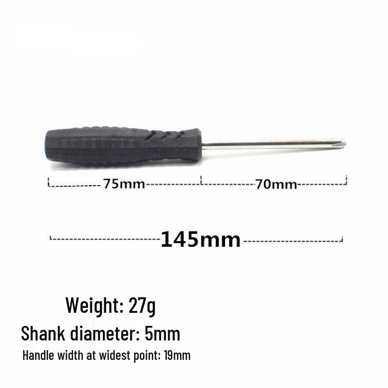 Complimentary 5mm Phillips/Slotted Screwdriver for Toy, Appliance, Furniture, and Car Use.