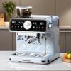 Italian Semi-Automatic Coffee Machine with Pump Pressure for Home Use - Integrated Coffee Bean Grinding and Frothing System