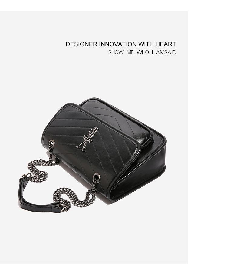 2025 European & American Minimalist Women's Messenger Bag - Versatile Textured Crossbody