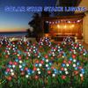 Outdoor Solar Lights 4th of July Decorations Lights 5 Star Trees with 8 Lighting Modes Waterproof Garden Lights for Independence Day