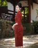 Suede Cheongsam: New 2025 Autumn Long-Sleeve Dress, National Style for Young Girls