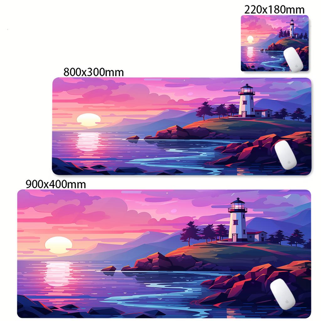 Scenery Mouse Pad Sunset Landscape Desk Mat Rubber NonSlip office Mousepad Pc Accessories Keyboard Gaming Mats XXL Tapis Souris