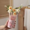 Charming Fleece Puff Tulip In Gift Bag - Perfect for Birthday & Holiday Decor, Spring Home Accent, , Flower Decorations