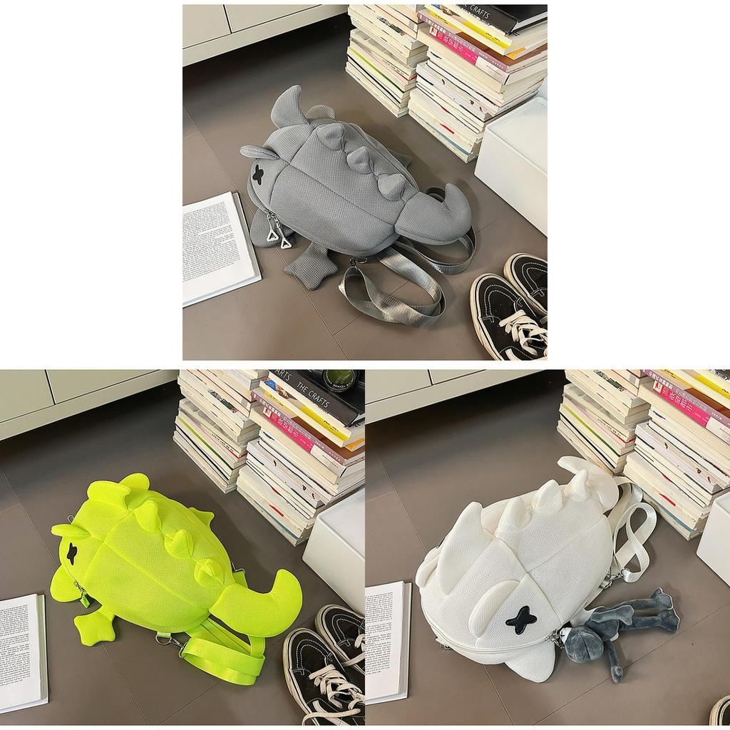Zaino a Forma di Squalo per Adolescenti e Adulti in Nylon Impermeabile con Fantasia Animale per Uso Quotidiano