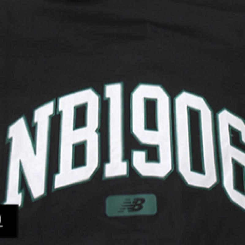 New Balance Graphic French Terry Men woMen Hooded Zip Up Jacket Black Nbmdd23123 19