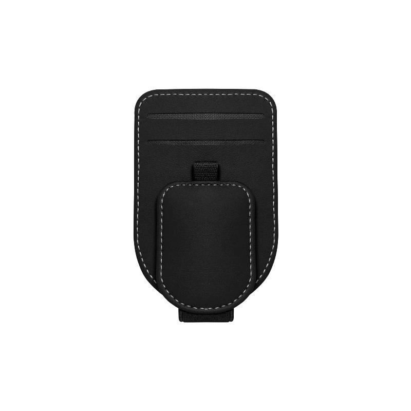 Sunglass Holder For Car Sun Visor, Magnetic Leather Vehicle Eyeglass Hanger Clip, Automotive Interior Glasses Card Organizer