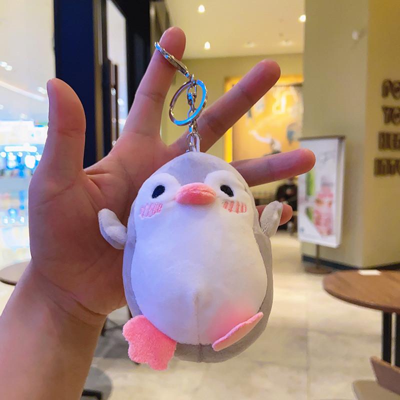 Cute Penguin Plush Toy Pendant For Children's Backpacks And Suitcases 12cm Blue