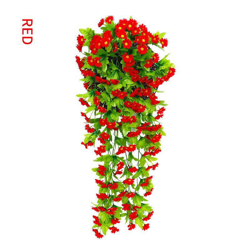 168 Flowers and 12 Forks Artificial Violet Hanging Flower Vines Wall Decor Plants Garland for Wedding Home Garden Decoration