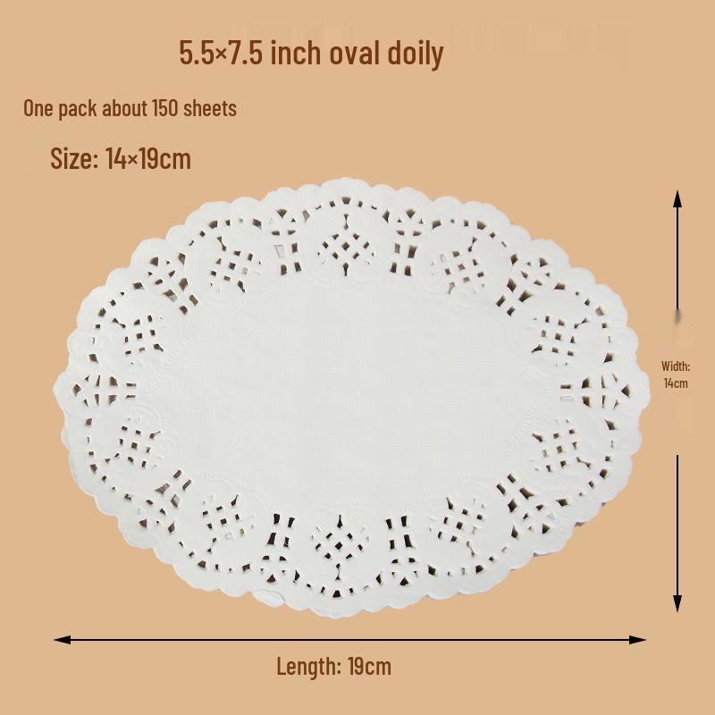 Rectangular Lace Paper Mat: Oil-Absorbing Paper for Kitchen, Baking, and Snacks