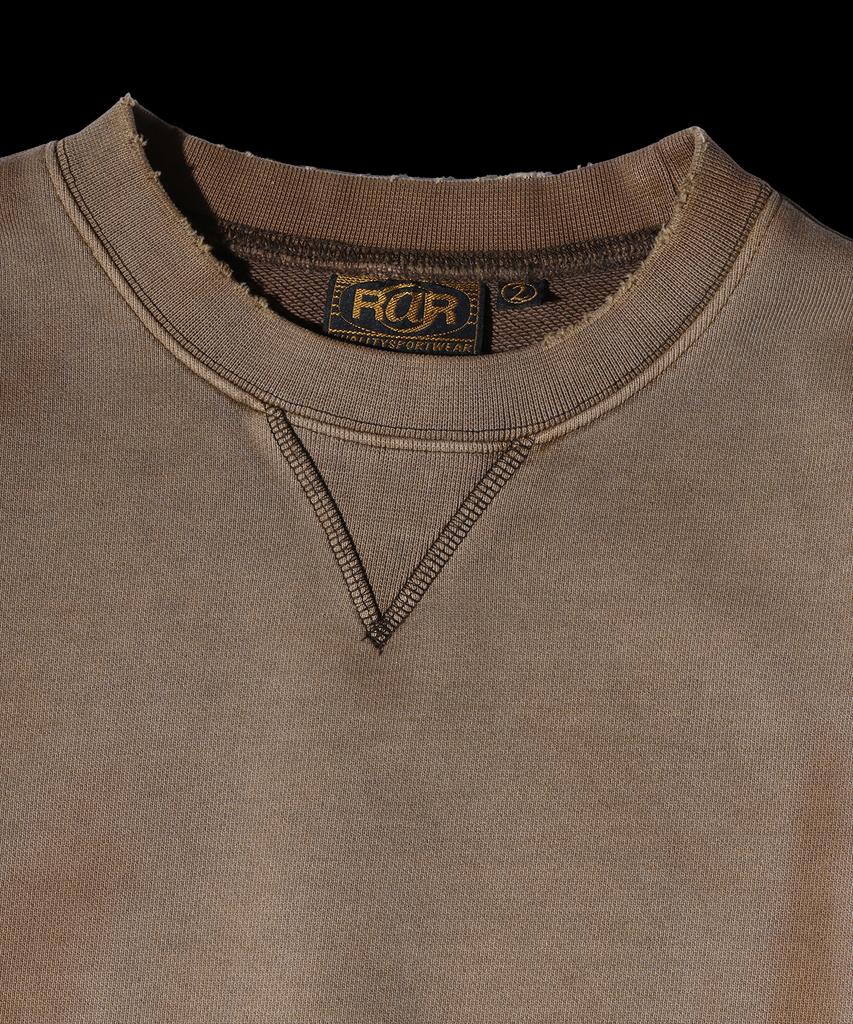 Ral Rar Sunfade Effect Vintage Sweatshirt_Faded Camel