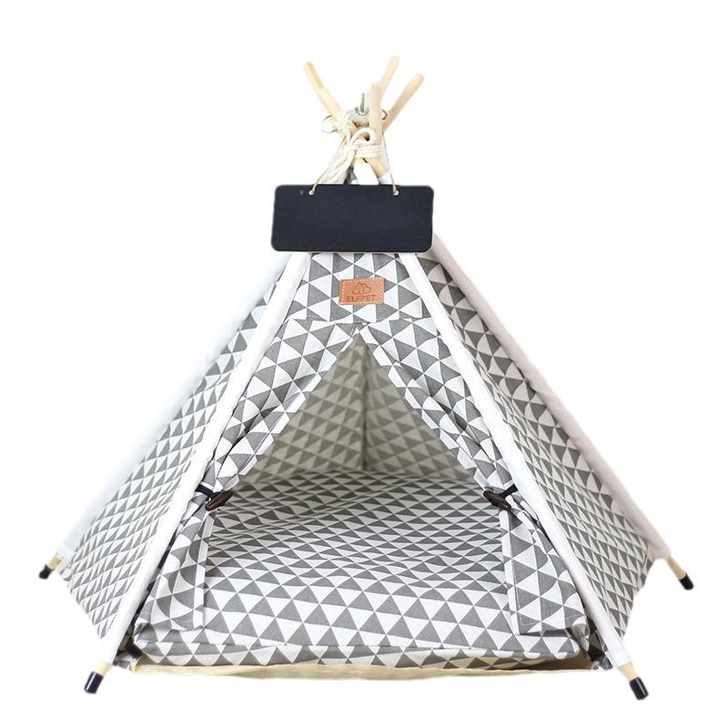 Fully Washable Pet Tent: Foldable Cat Bed & House for All Seasons