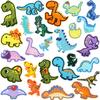 Mixed Dinosaur Embroidery Cloth Sticker, Clothes Decoration, Small Dinosaur Patch Sticker, Bag Matching, Small Animal Patch.
