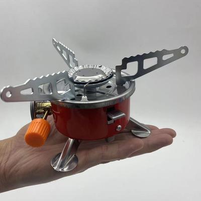 Portable Round Butane Cartridge Stove, Compact Butane Stove for Outdoor Camping and Cooking