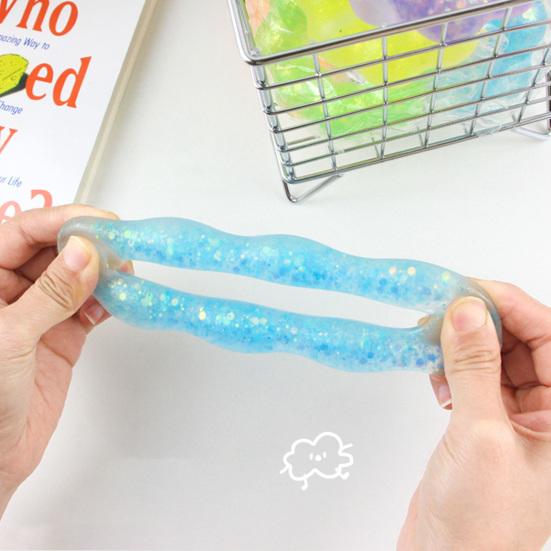 Fidget Toy Soft TPR Squishes Portable Stress Relief Bracelet Pendant Kids Adults Squeeze Toy Decompression Gift