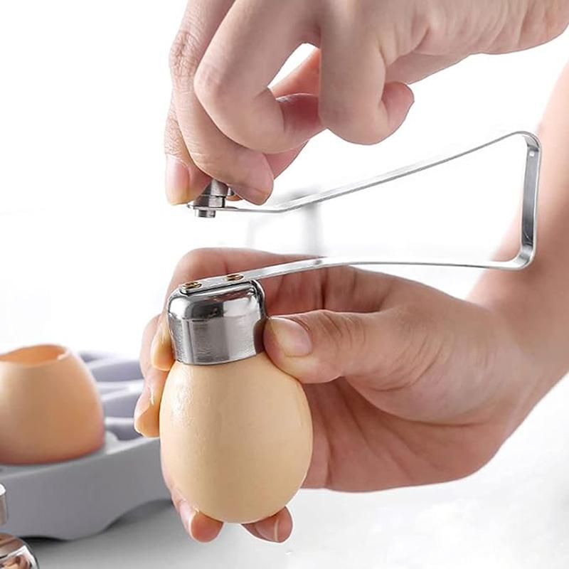 Eggshell Bottle Opener Eggshell Cutter Opener Double-headed Metal Boiled Egg Creative Gadgets Kitchen Cooking Accessories Tools