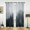 Misty Foggy Mountain Landscape Window Curtains For Living Room Bedroom Luxury Modern Kitchen Curtains Fabric Drapes