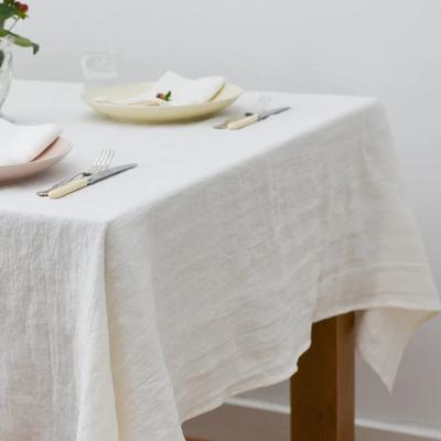 Tablecloth Classic Rectangle Natural Flax Linen Table Cover For Dining Room Party Holiday Kitchen Decor