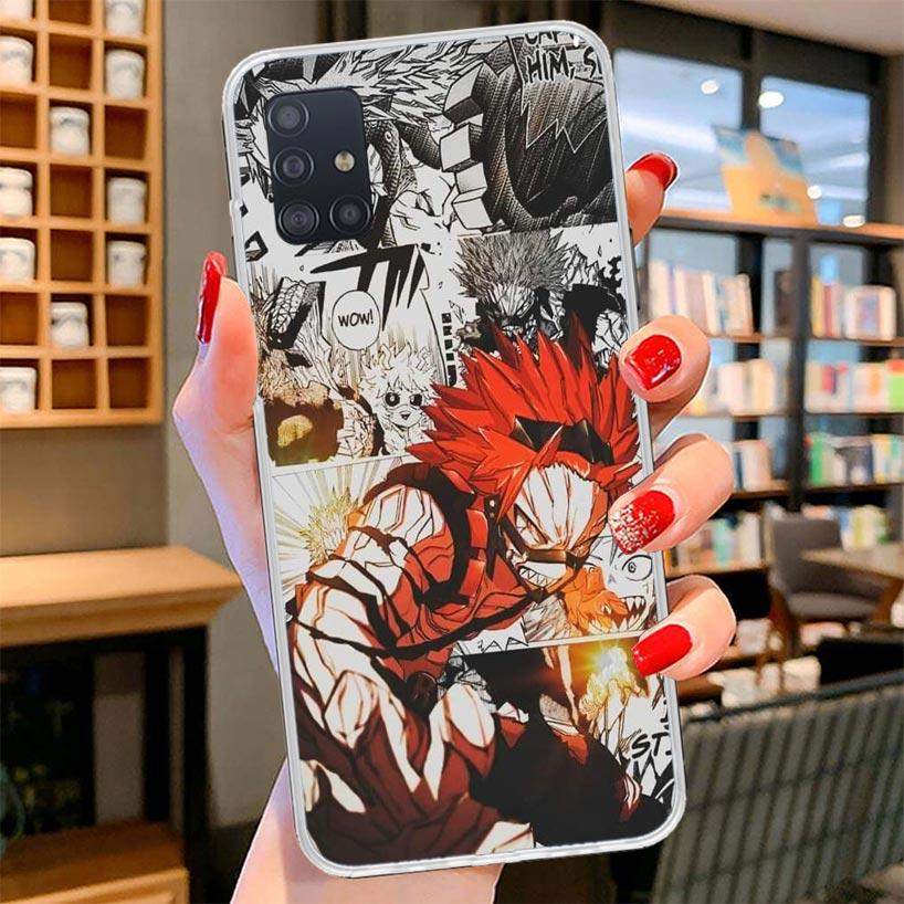 My Hero Deku Cover Phone Case For Samsung Galaxy A12 A22 A32 A52 A72 A02S Phone Case Note 20 Ultra 10 S10 Plus A51 A71 A50S A20S