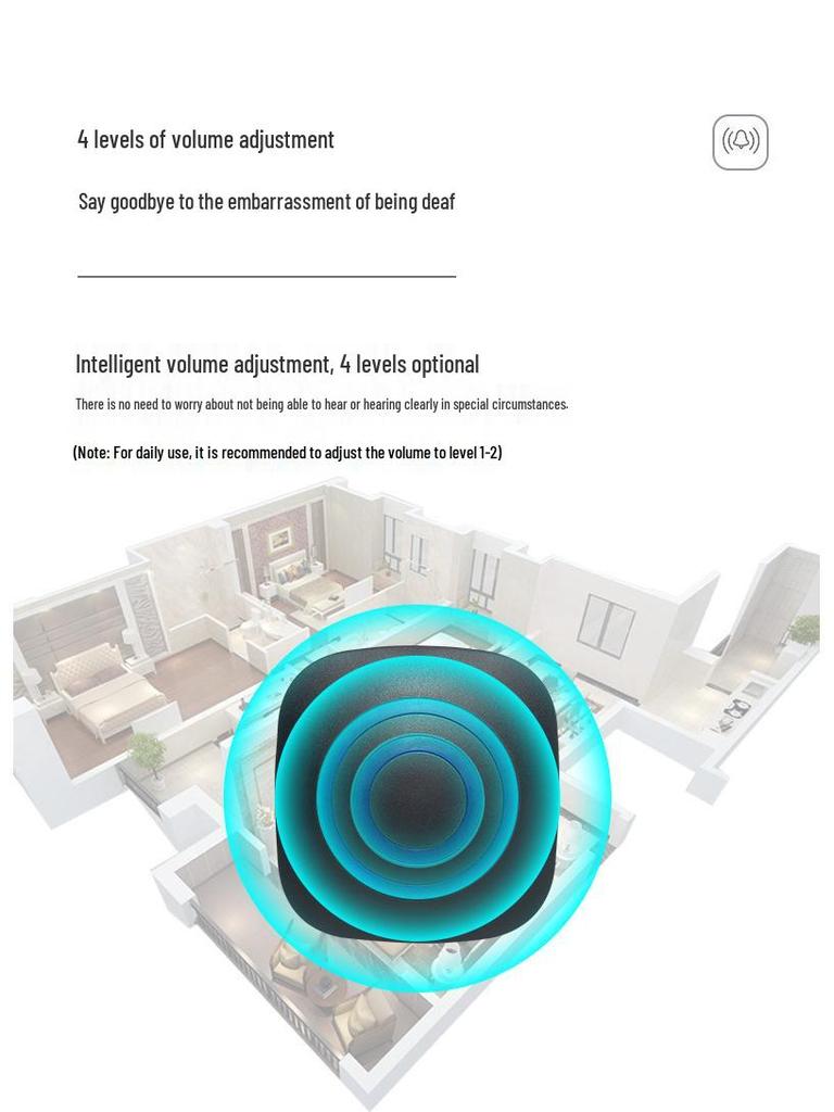 2025 Wireless Smart Sensor Doorbell: Outdoor Waterproof Driveway Alarm with Remote Control.