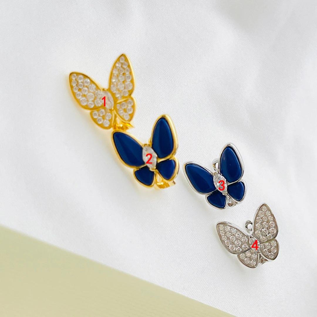 Musla Design Earrings For Women Hot Sale 925 Sterling Silver Ear Cuffs Engagement Luxury Jewelry Butterfly Diamond Earrings