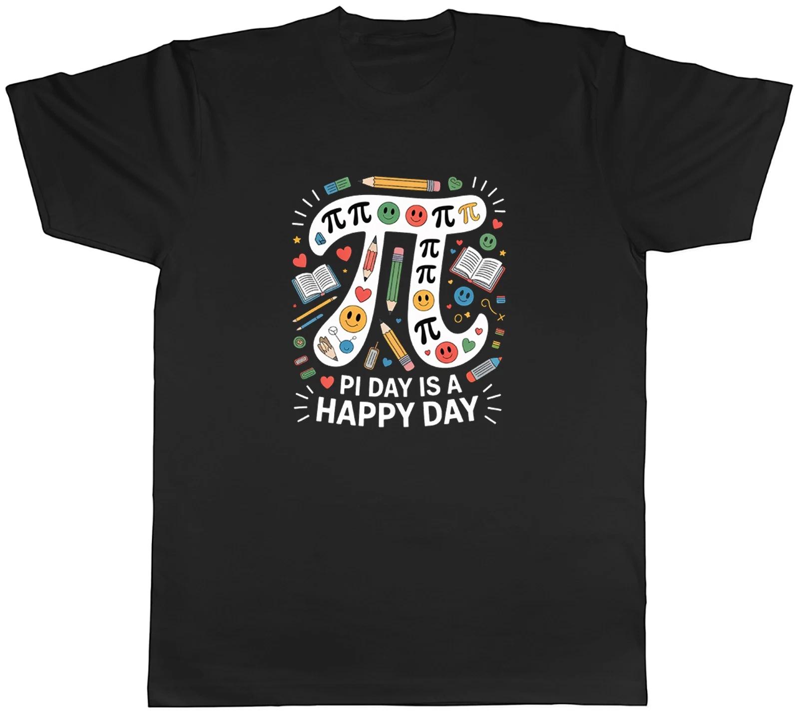 Pi Day is a Happy Day School Maths Numbers Mens T-Shirt Tee Gift Top XS