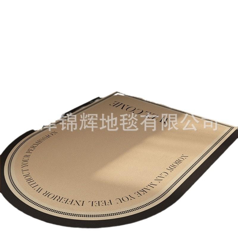 Geometric Entry Door Porch Leather Floor Mat High-Grade Waterproof And Oil-Proof Foot Pad Can Be Cut Non-Slip Leave-In Pad