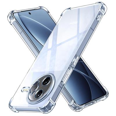 Capa TPU Transparente à Prova de Choque Quatro Cantos para Xiaomi Poco F7 Pro Ultra 5G Capa Protetora Transparente Capa Shell Coque Fundas