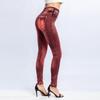 Imitation Jeans Leggings Printed Super Elastic Women High Waist Butt Lift Skinny Cropped Pants Streetwear
