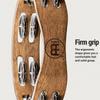 MEINL Percussion Compact Wood Tambourine Stainless Steel 2rows CTA2WB