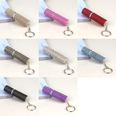 Crystal Rhinestone Empty Bottles 5ml Portable Spray Bottle Refillable with Key Ring Atomizer Bottle Travel