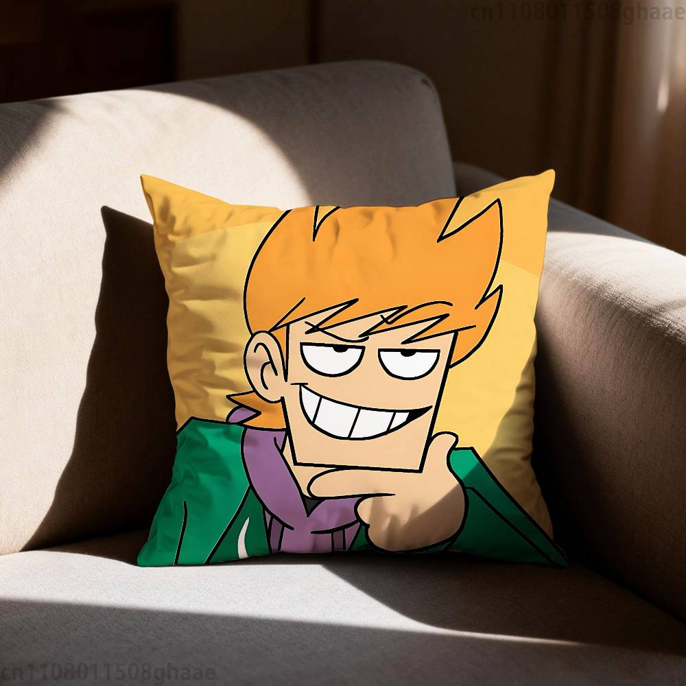 Anime Eddsworld matte Kissenhülle lässiger Stil Dekoration geeignet für Heimdekoration ohne Kissenkern