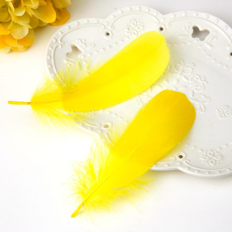 50Pcs Color Full Soft Big Floating Feather Goose Feather Diy Color Feather Headdress Craft Decorative Material