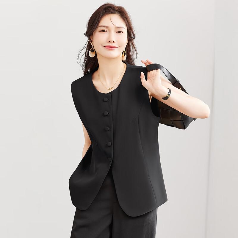 TERRE BLEUE Damen Professioneller Lockerer Weste-Blazer