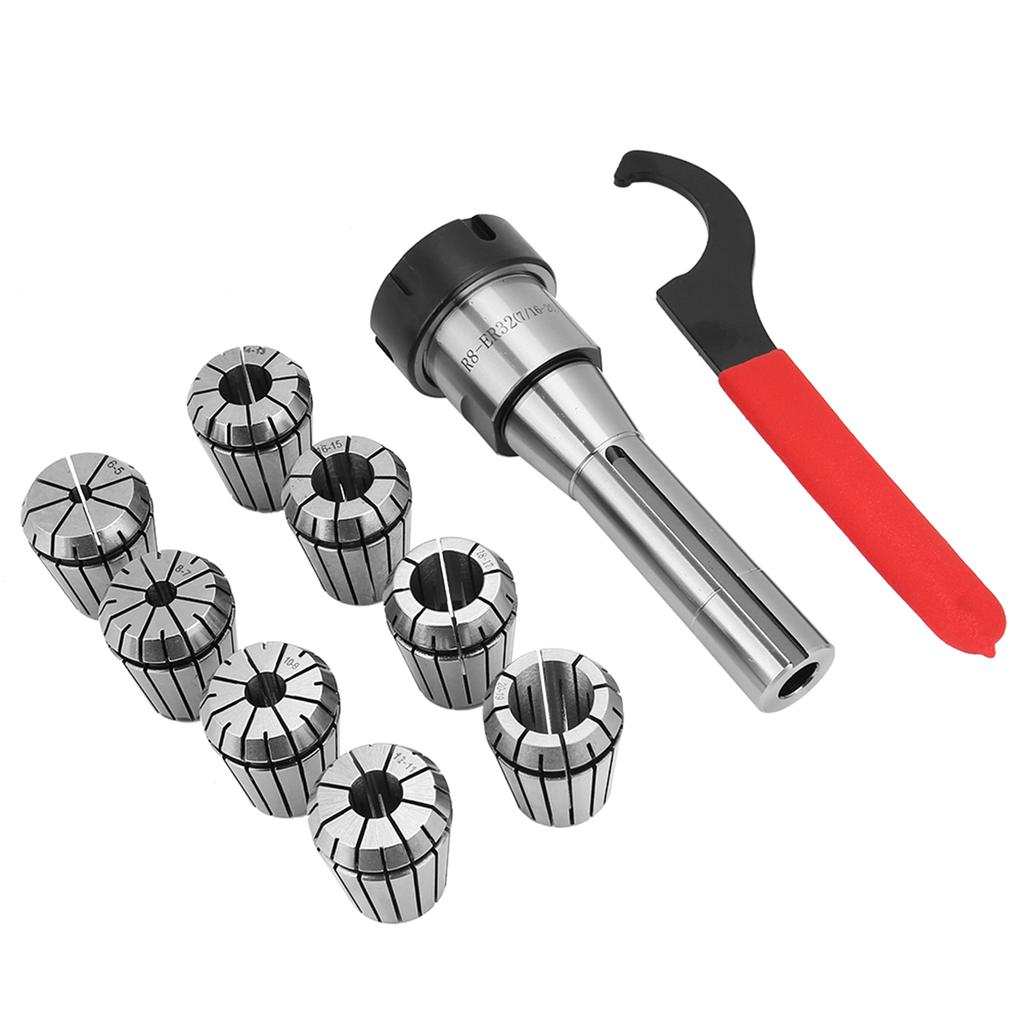 10pcs R8 ER32 Collet Chuck Holder for CNC Processing Center Collet Set