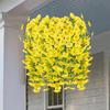 Artificial Hanging Flowers Large Morning Glory Flower UV Resistant Outdoor Hanging Plants Balcony Yard Garden Decor Wedding