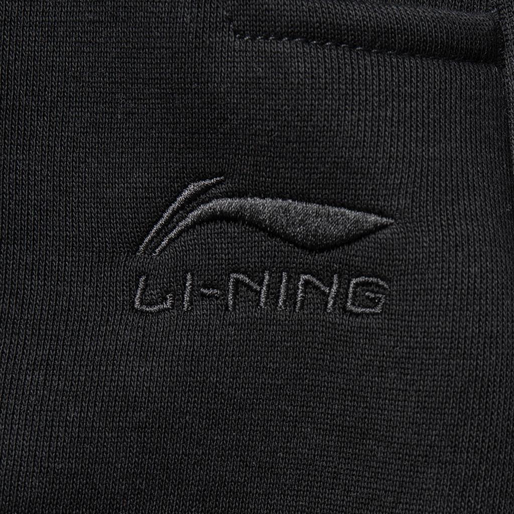 Li Ning Daily Prosperity Serie CNY Tierkreisjahr Strick-Sporthose mit geradem Bein Damen Unterteile Schwarz AKLV108-1