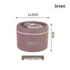 Round Multi-layer Stainless Steel Insulated Bento Box with Lid - Microwaveable Lunch Container for Office and Students.