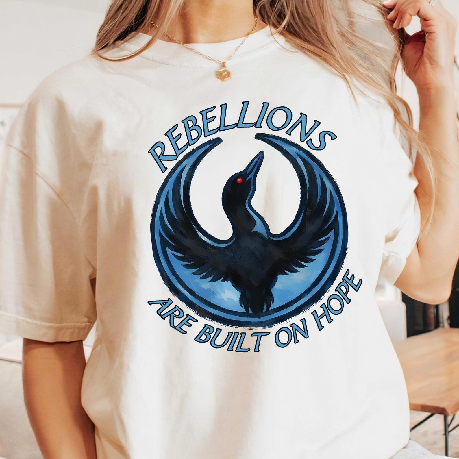 Rebellions Are Built On Hope Shirt, Minnesota Rebel Alliance Political Shirt, Minnesota Loon Shirt M