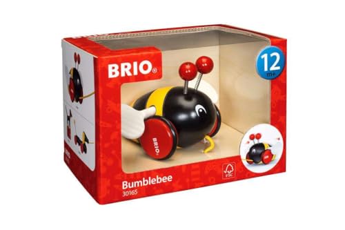 BRIO Hummel Ziehspielzeug 30165, für Kinder ab 1 Jahr. [Spielzeug, Holzspielzeug, Geschenk (Geburtstag/Weihnachten)]