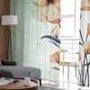 Blumen-Tüll-Fenstervorhänge im dekadenten Stil für Schlafzimmer, luxuriöse Wohndekoration, Vorhänge im Wohnzimmer, Chiffon-Paneele