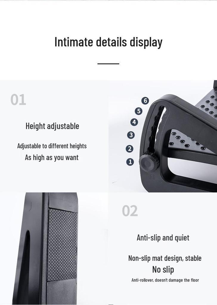Adjustable Office Desk Footrest Pedal for Kids – Anti-Cross-Legging Support and Height Enhancer