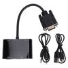 2 In 1 Design VGA To HD Adapter With Audio Port Video Converter VGA Converter  Home Office Use
