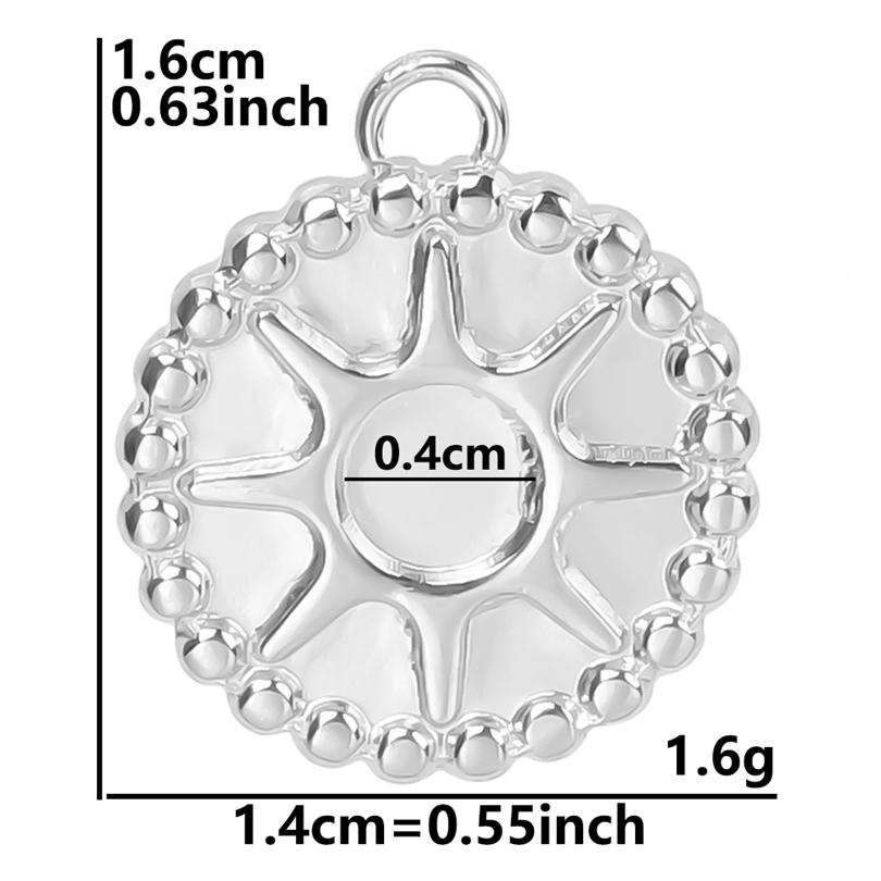 100% Stainless Steel Heart Cross Star Moon Charms For Jewelry Making Diy Stone Crystal Enamel Connector Metal Pendant Accessorie