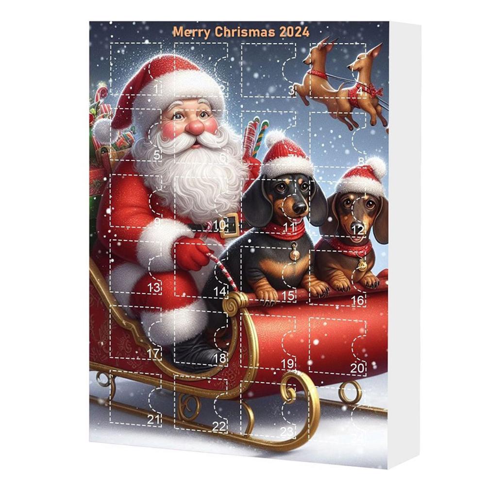 

Рождественский календарь обратного отсчета 2024 года. 24-дневный обратный отсчет. Сюрприз. Фестиваль. Тематический календарь прибытия для детей и взрослых. L