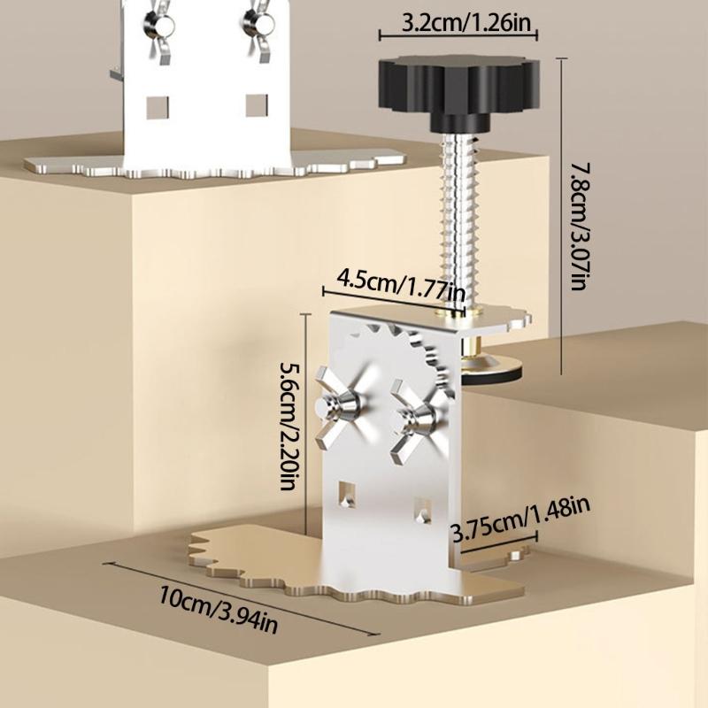 Anti Slip Silicone Cabinet Door Installation Clamp 2mm Reinforced Steel For Smooth Adjustment Stability