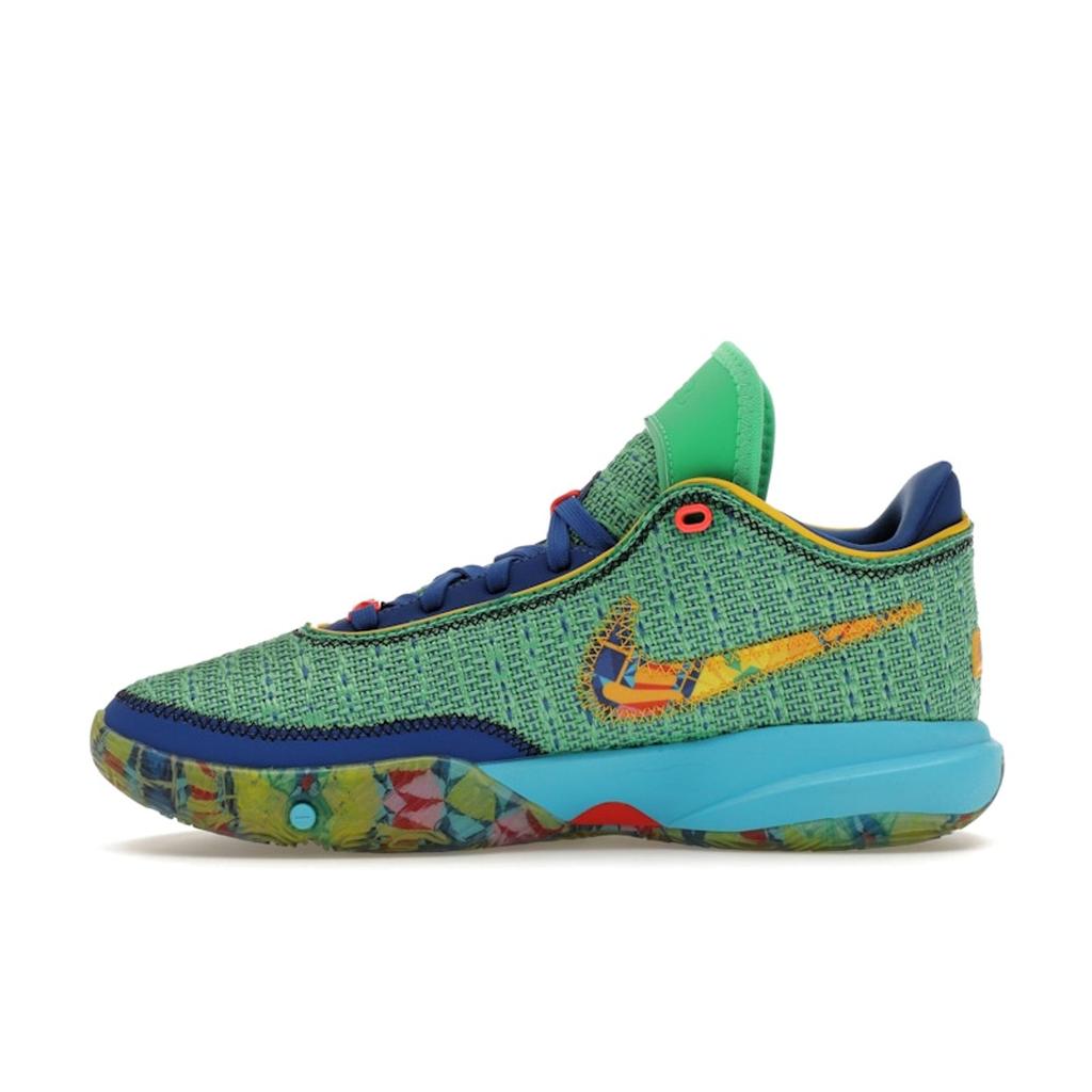 Nike Dětské tenisky LeBron 20 GS Kaleidoscope Green Electric-Algae Game-Royal DV3021-300