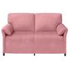 2 Seater Sofa Pink 158 X 83 X 95 Cm Velvet