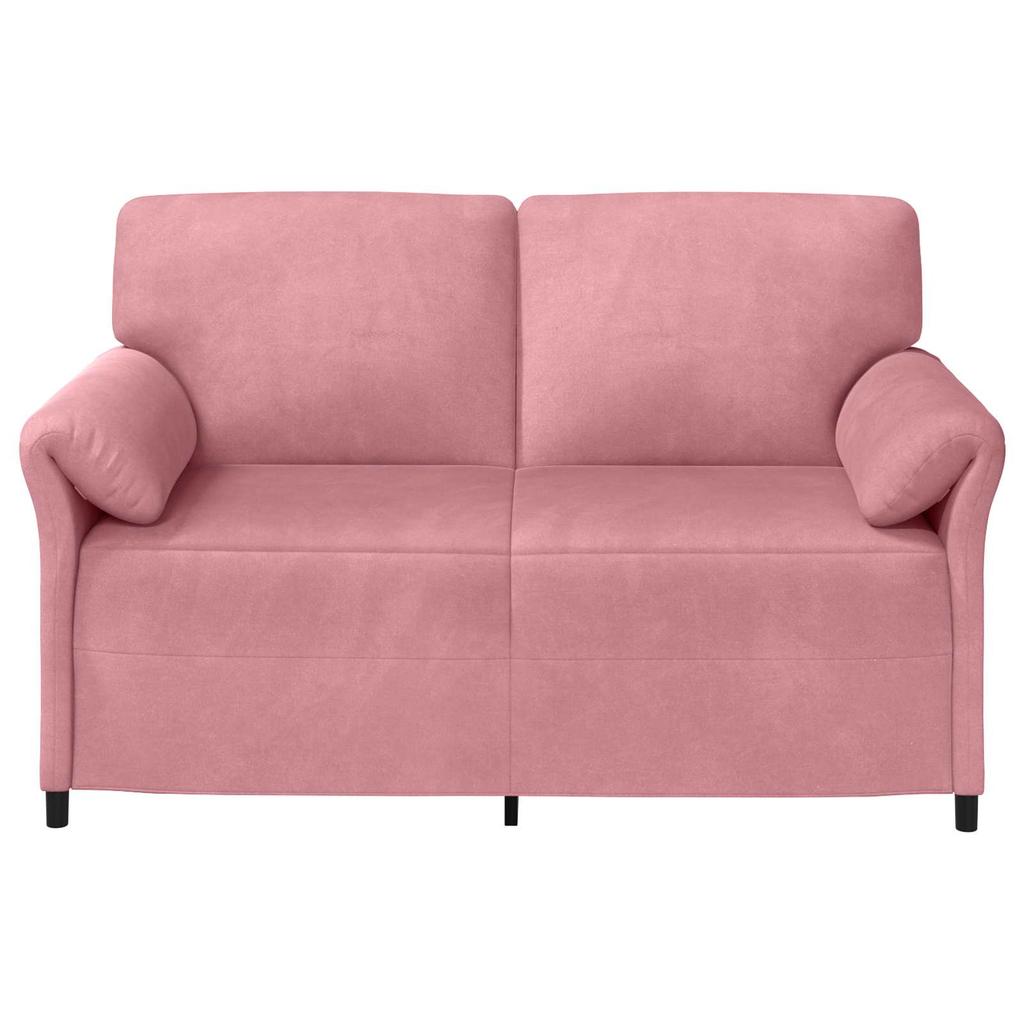2 Seater Sofa Pink 158 X 83 X 95 Cm Velvet